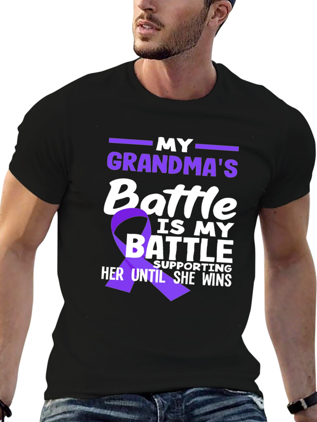 Grandmas Battle T-Shirt - Support Awareness