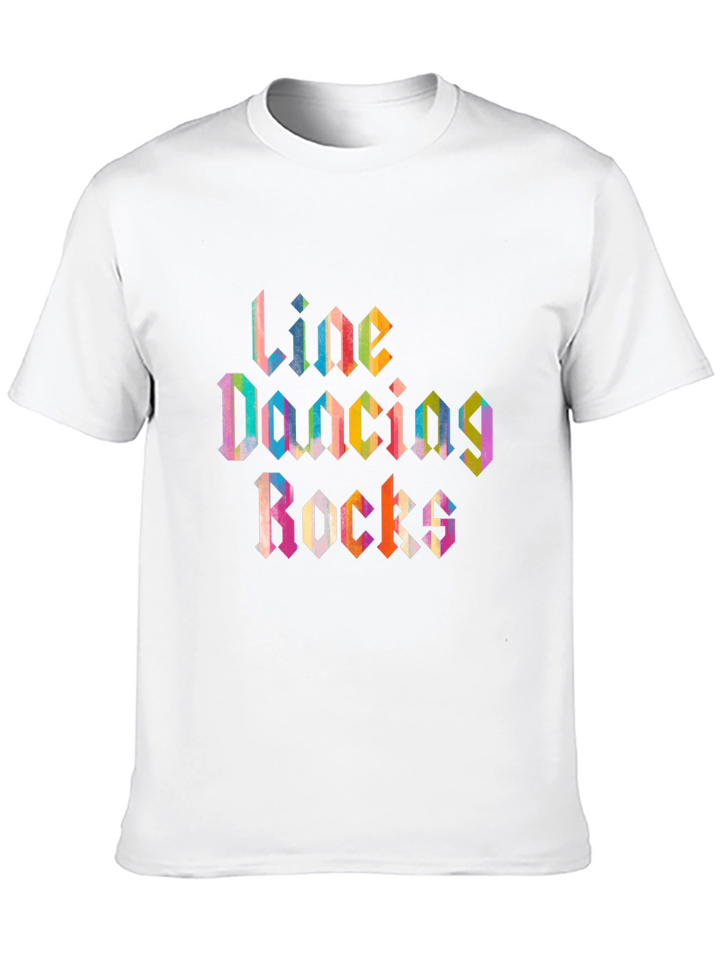 Line Dancing Rocks Graphic Tee - Black Cotton Shirt
