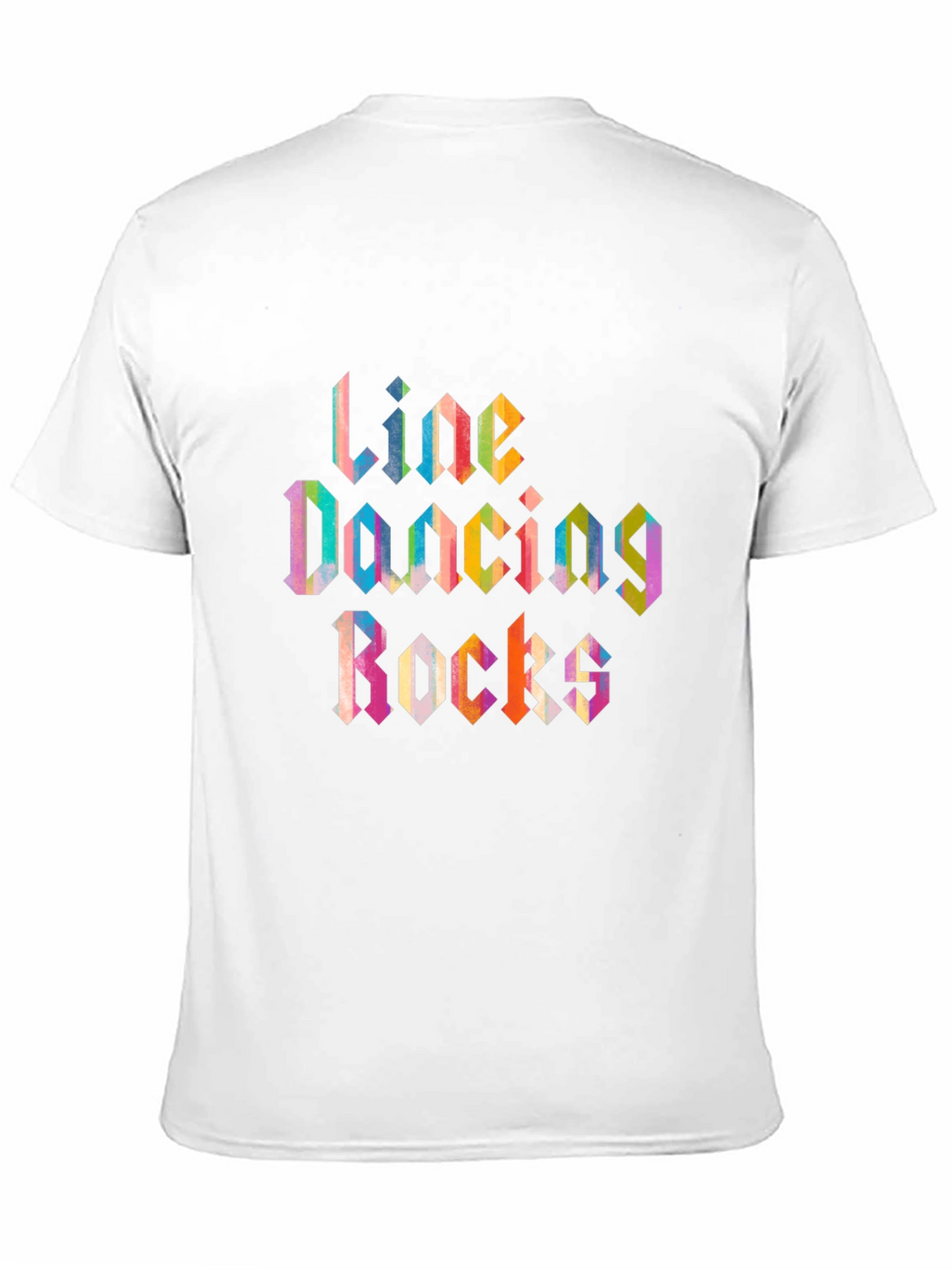 Line Dancing Rocks Graphic Tee - Black Cotton Shirt