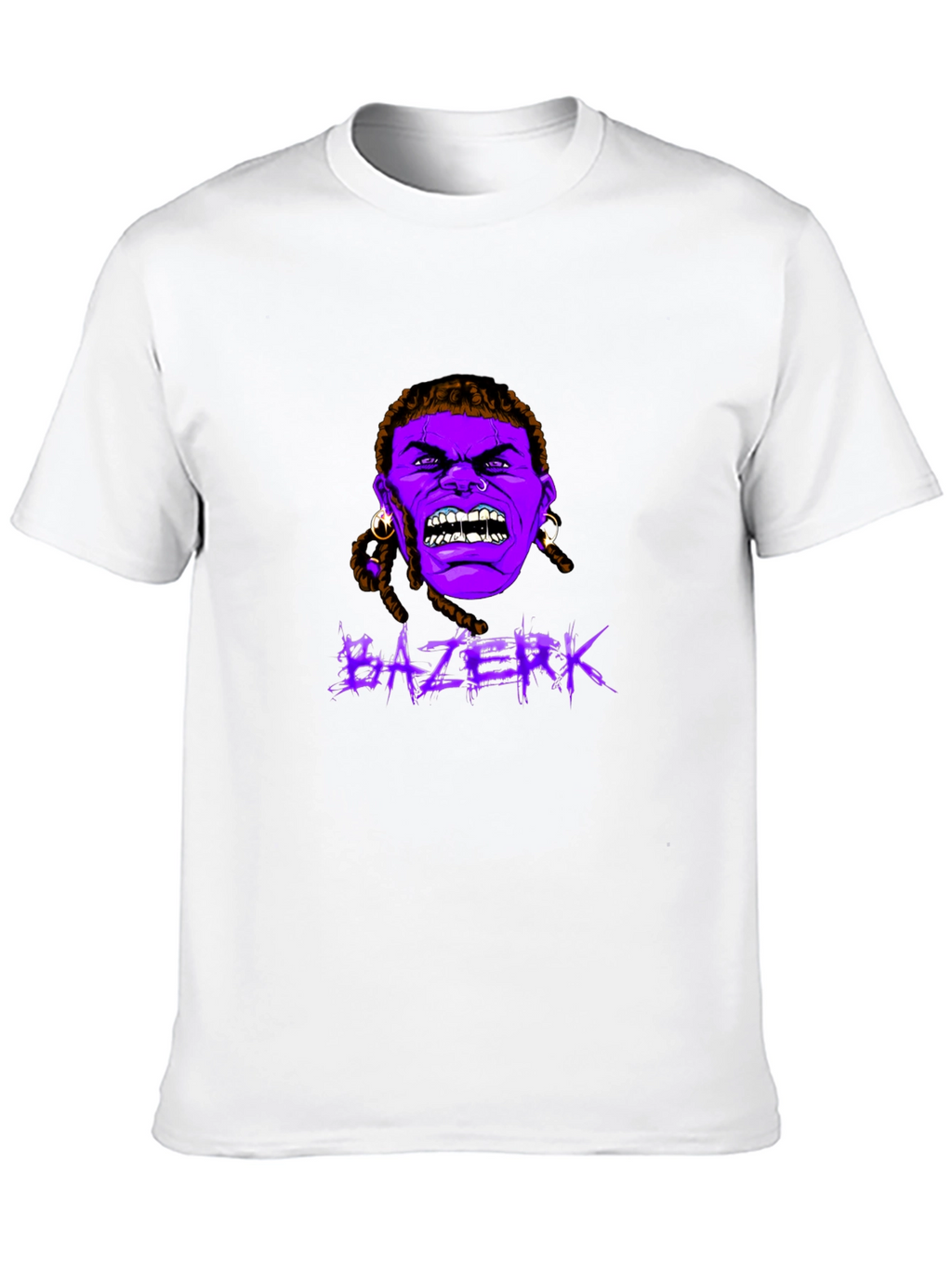 BAZERK Graphic T-Shirt - Bold Black Cotton Blend Tee