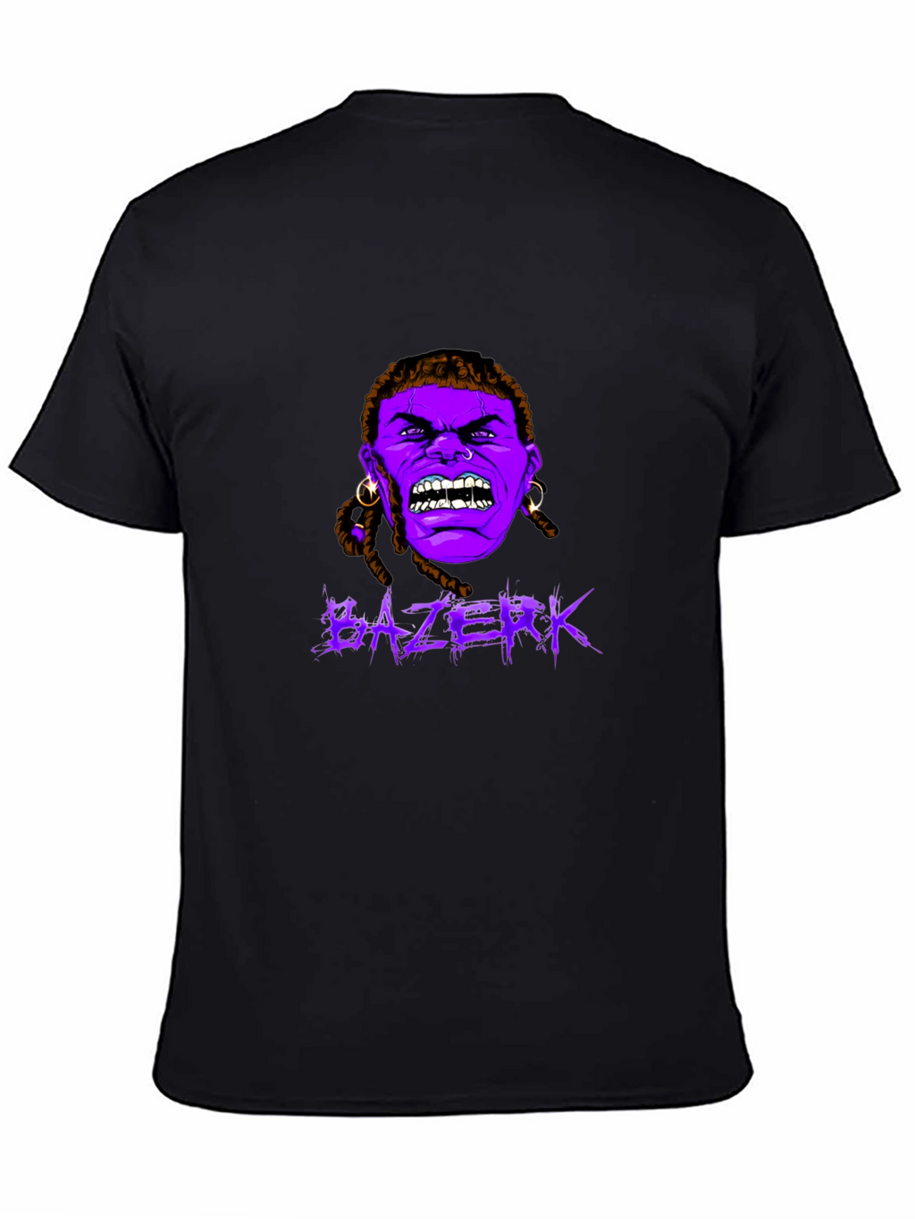 BAZERK Graphic T-Shirt - Bold Black Cotton Blend Tee