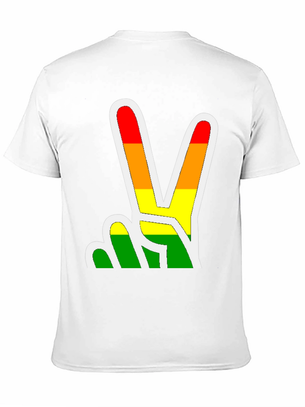 Rainbow Peace Sign Graphic Tee