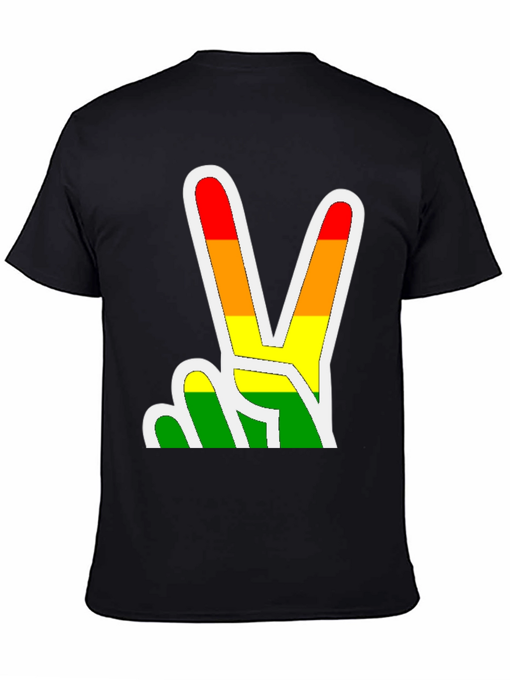 Rainbow Peace Sign Graphic Tee