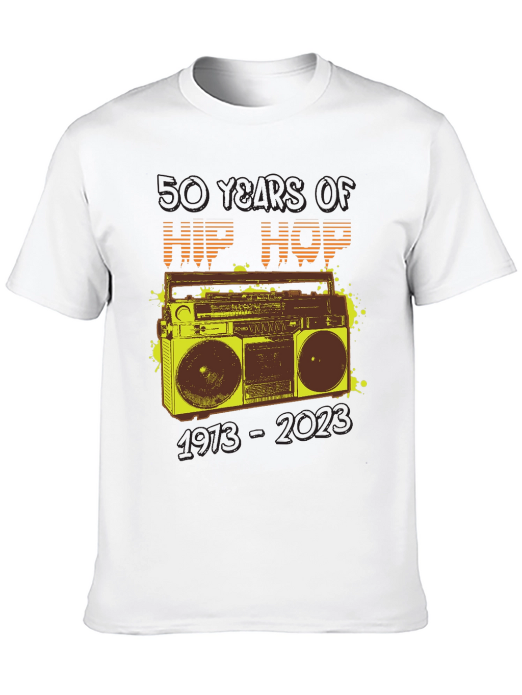 50 Years of Hip Hop Boombox Graphic Tee