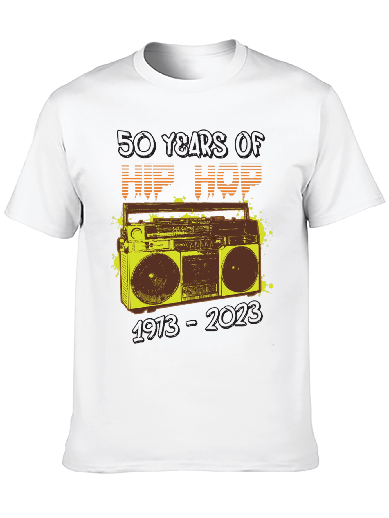 50 Years of Hip Hop Boombox Graphic Tee