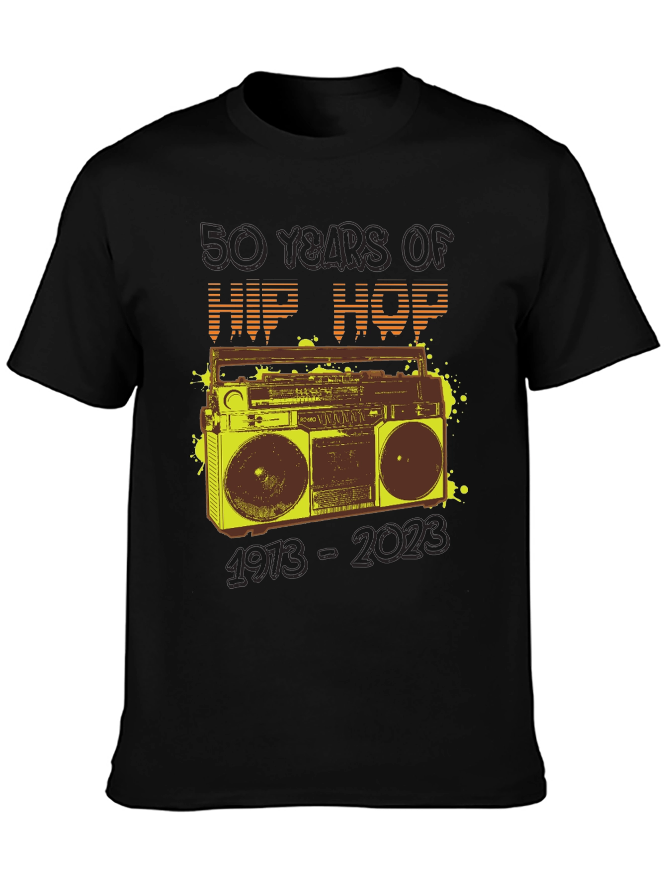 50 Years of Hip Hop Boombox Graphic Tee