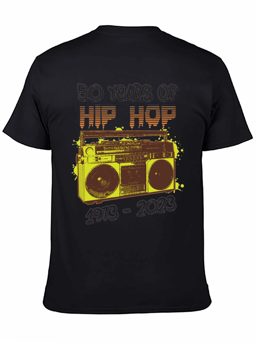 50 Years of Hip Hop Boombox Graphic Tee