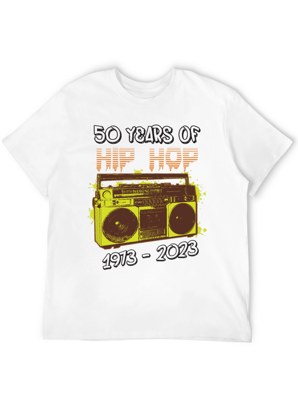 50 Years of Hip Hop Boombox Graphic Tee