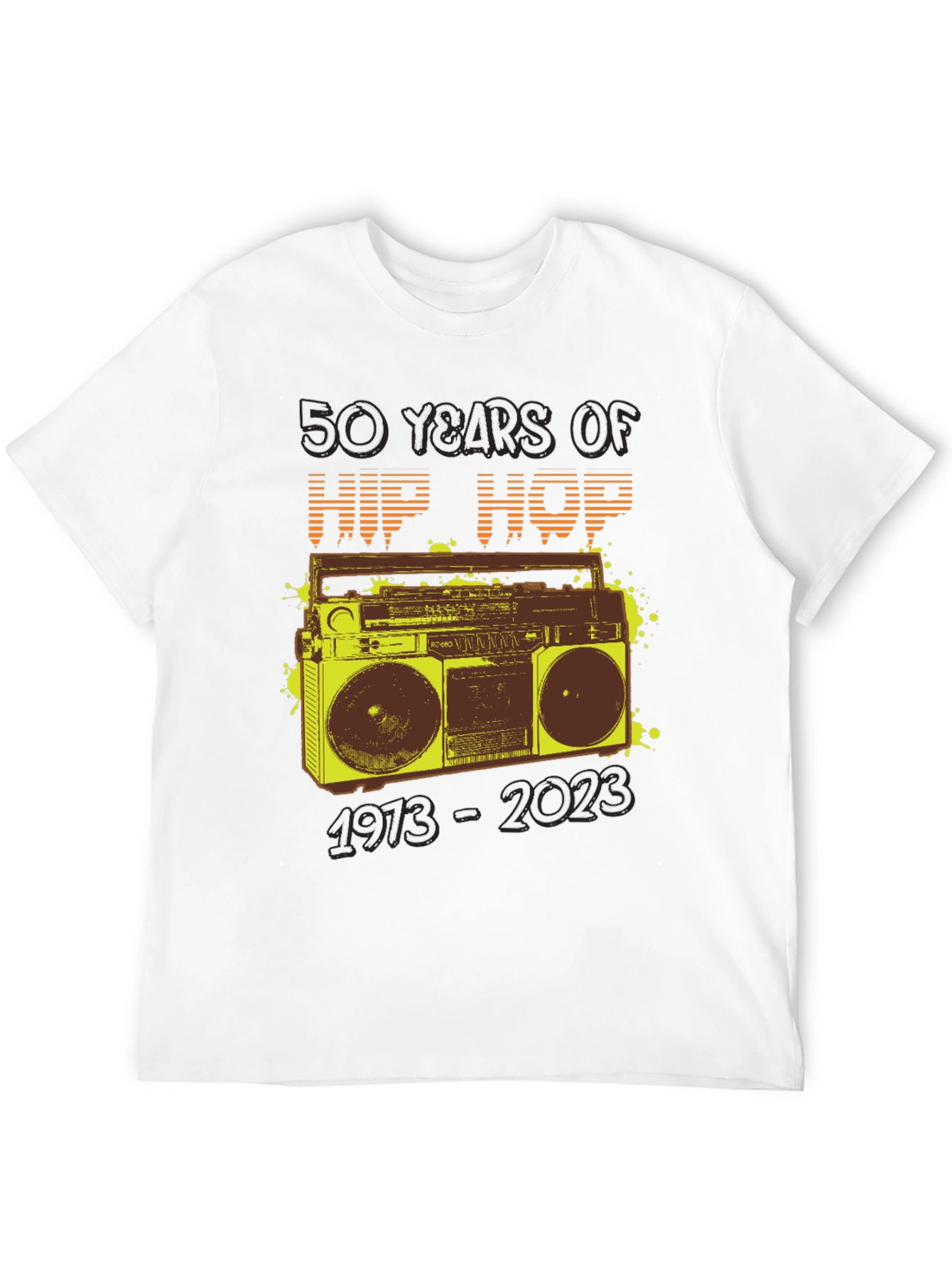 50 Years of Hip Hop Boombox Graphic Tee