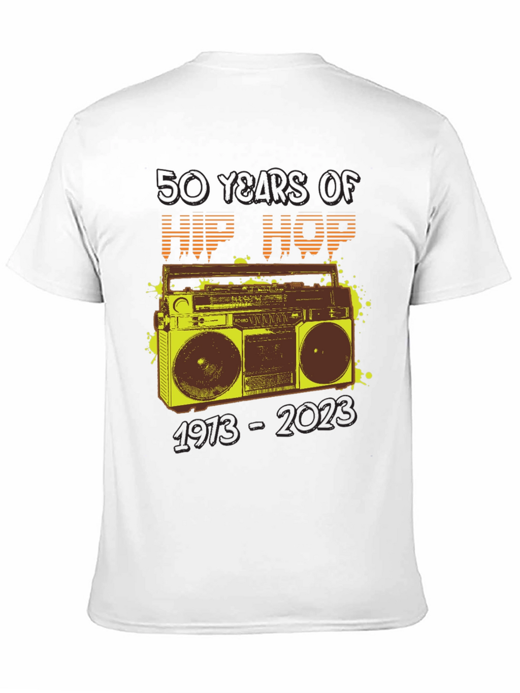 50 Years of Hip Hop Boombox Graphic Tee