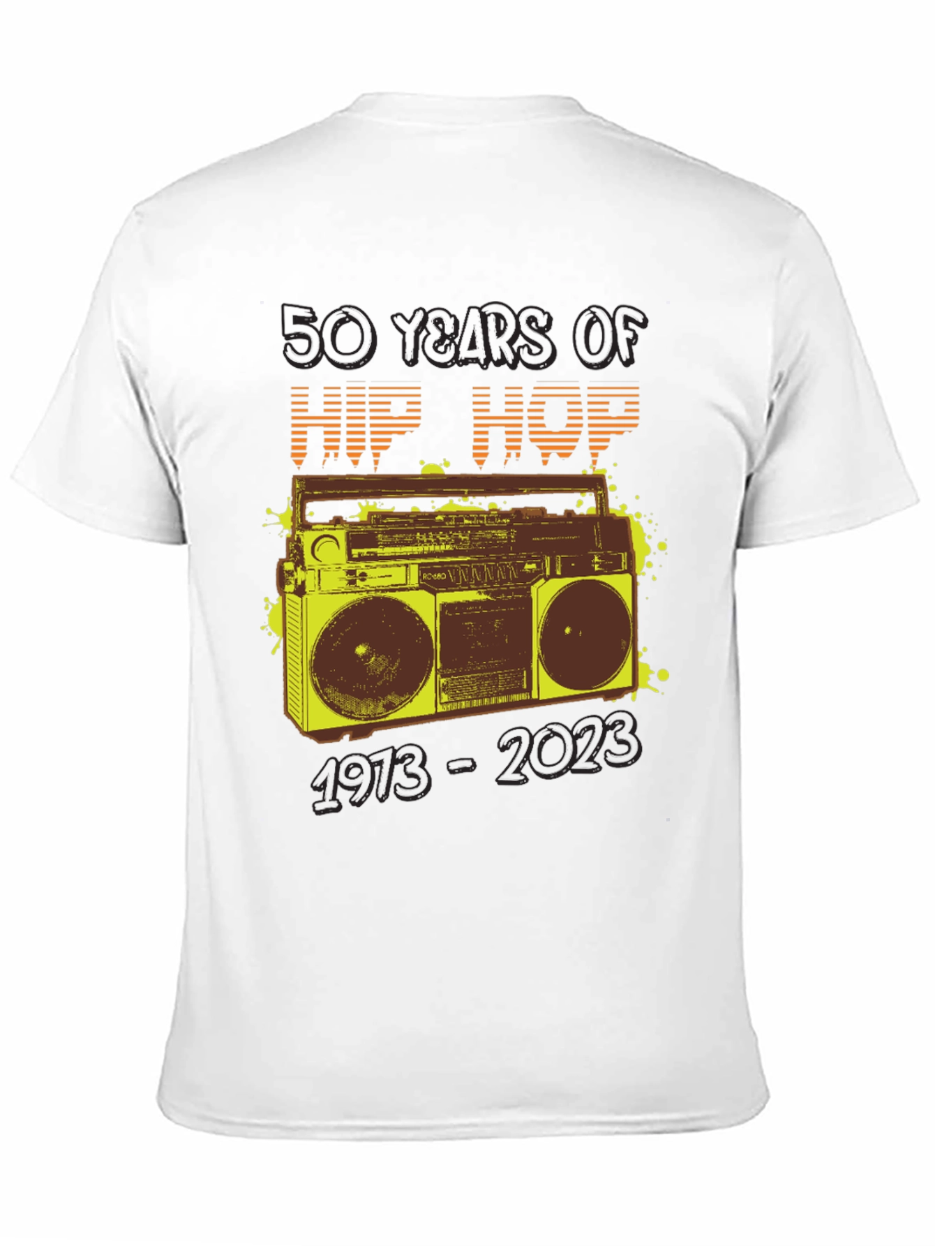 50 Years of Hip Hop Boombox Graphic Tee