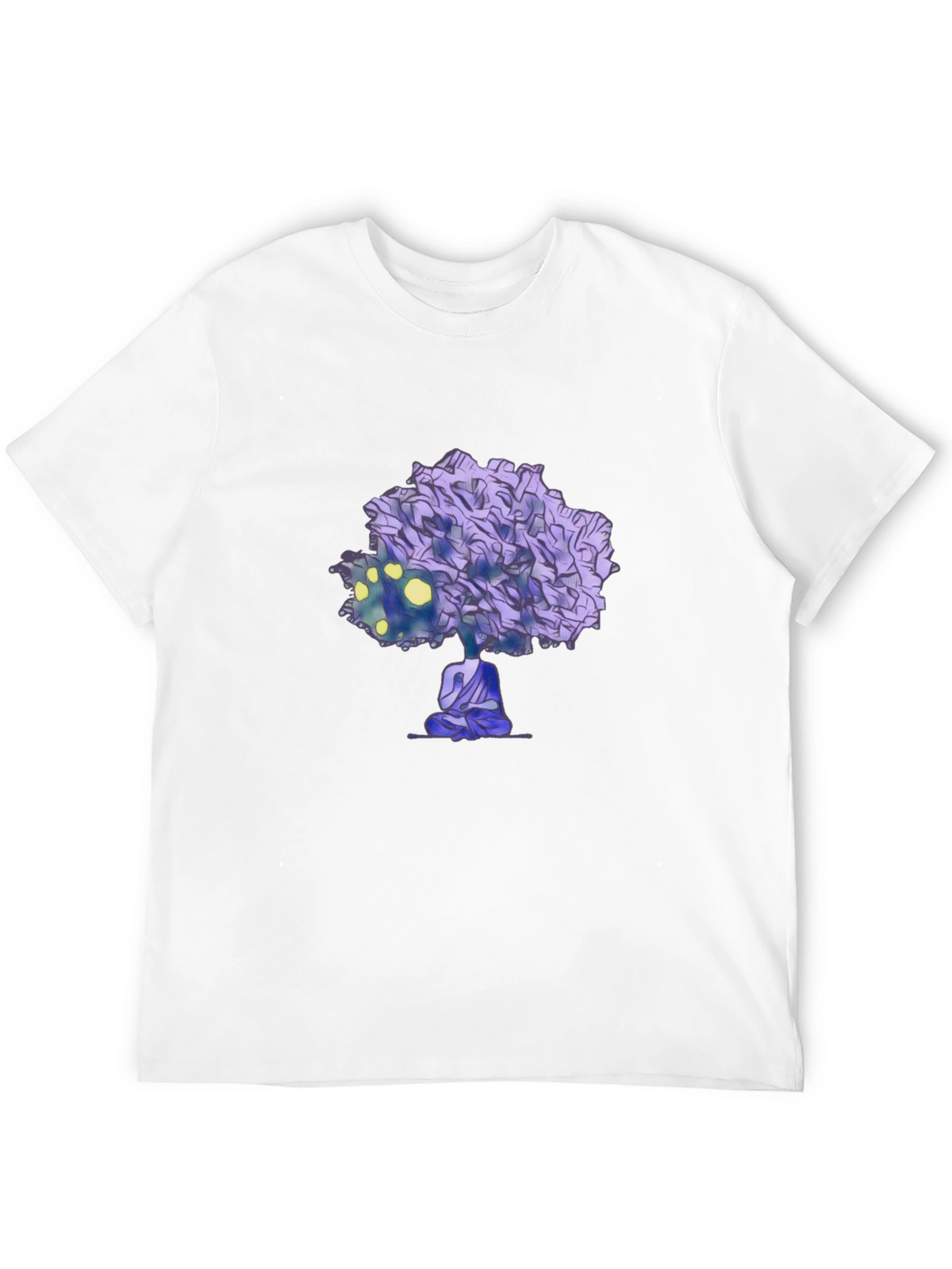 Meditative Tree Graphic Tee - Zen Style Shirt