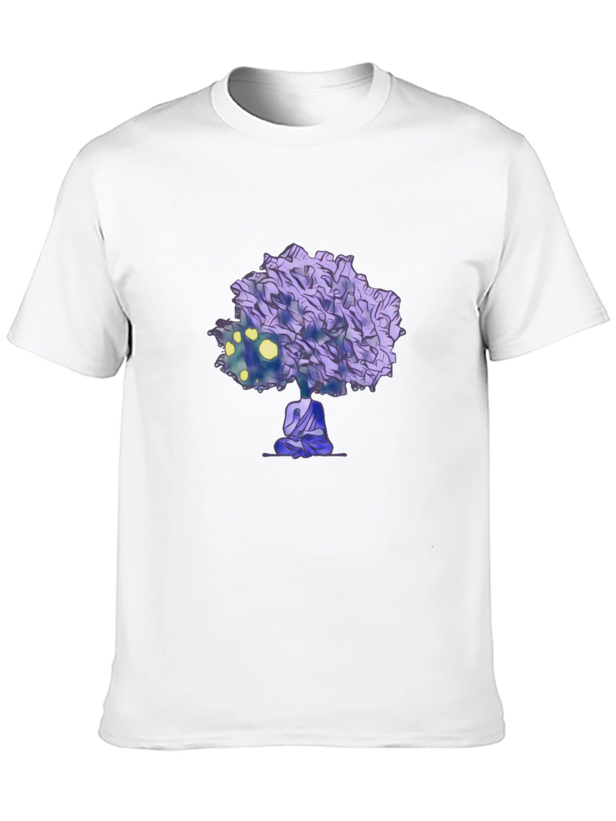 Meditative Tree Graphic Tee - Zen Style Shirt