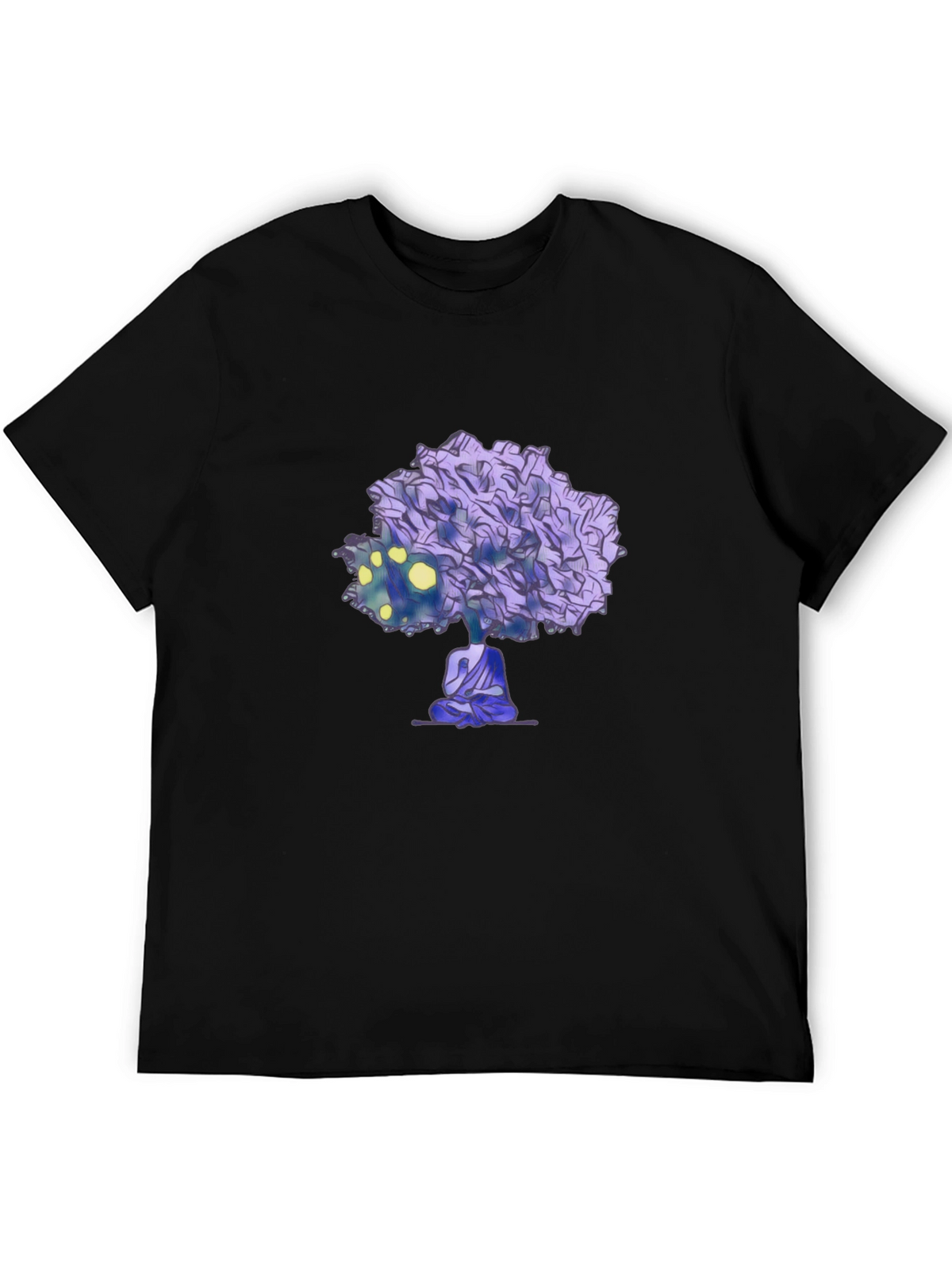Meditative Tree Graphic Tee - Zen Style Shirt