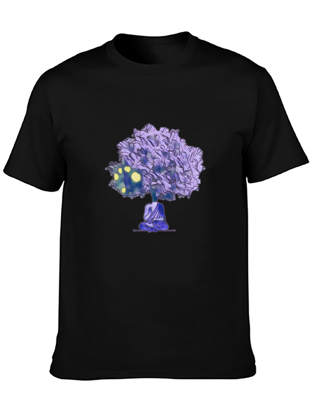 Meditative Tree Graphic Tee - Zen Style Shirt