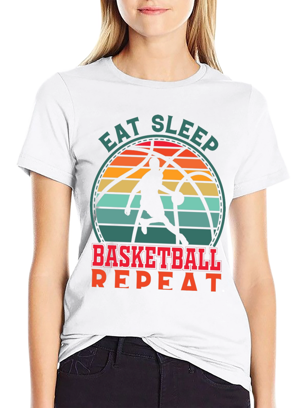 Eat Sleep Basketball Repeat T-Shirt