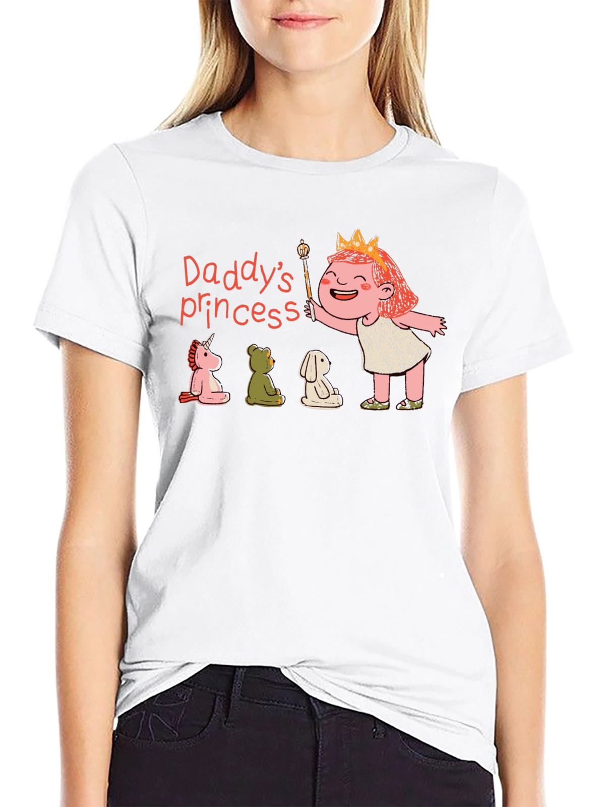 Daddys Princess T-Shirt Cute Cartoon Design