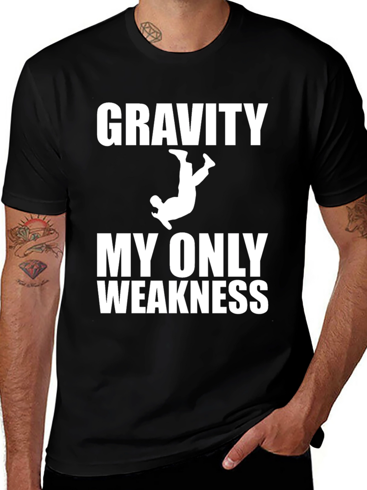 Gravity My Only Weakness Black T-Shirt