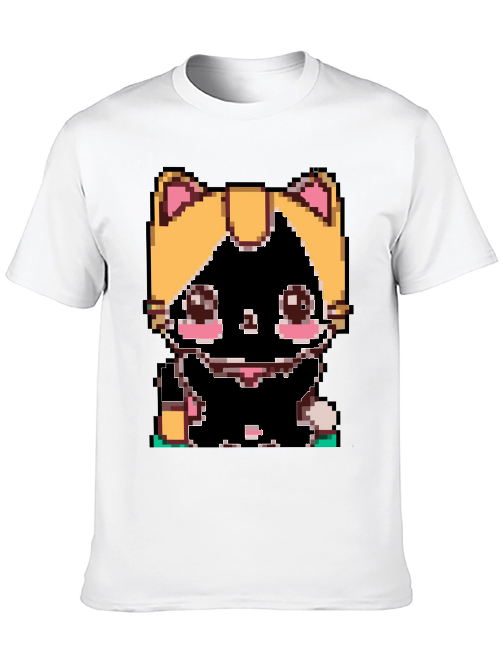 Pixel Cat T-Shirt - Retro Gaming Style
