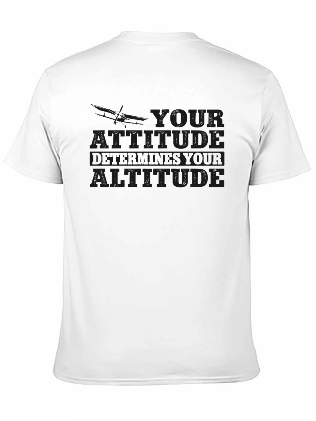 Attitude Altitude Black Graphic Tee Shirt
