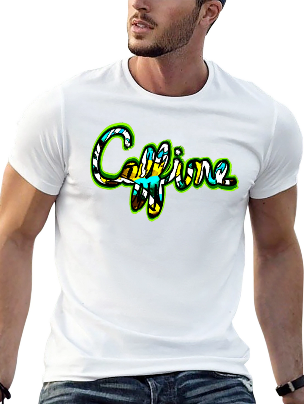 Caffeine Graphic T-Shirt - Black