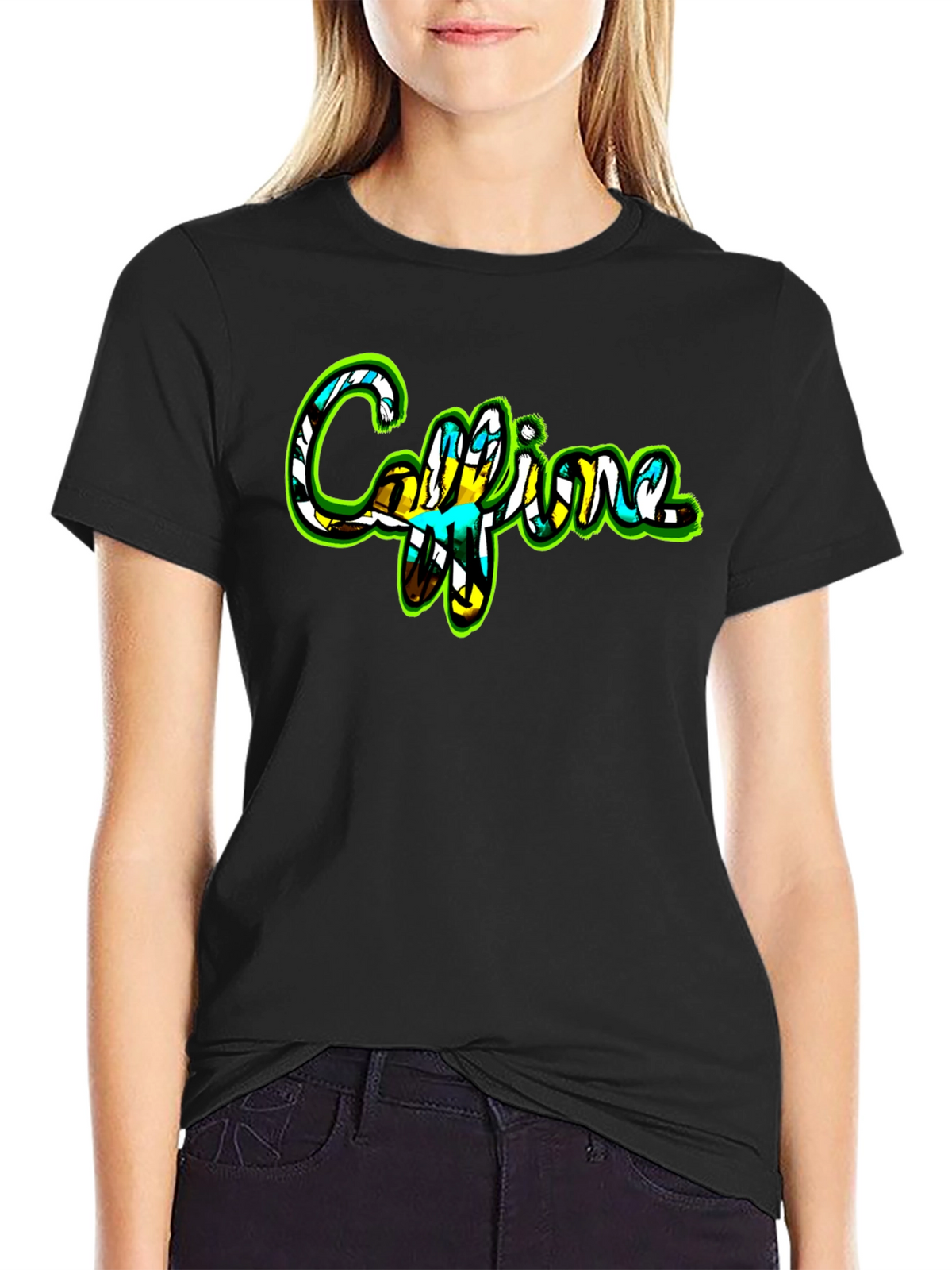 Caffeine Graphic T-Shirt - Black