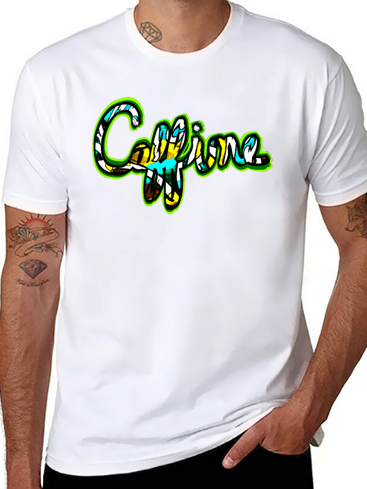 Caffeine Graphic T-Shirt - Black