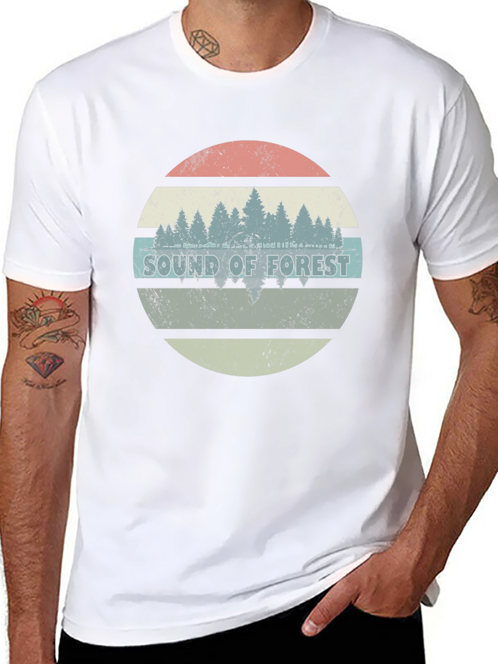 Sound of Forest Graphic Tee - Black