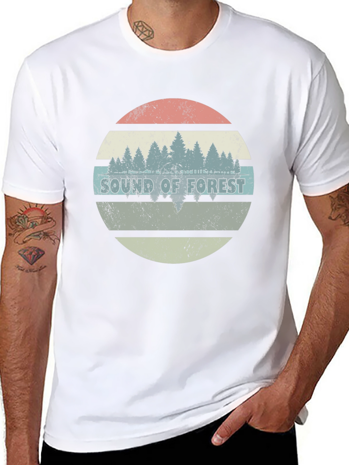 Sound of Forest Graphic Tee - Black
