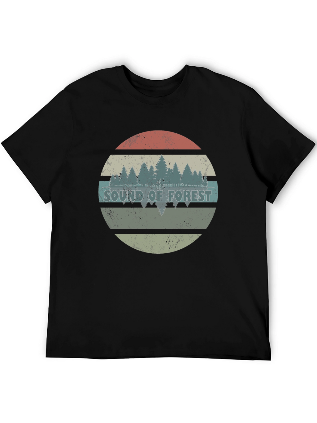 Sound of Forest Graphic Tee - Black