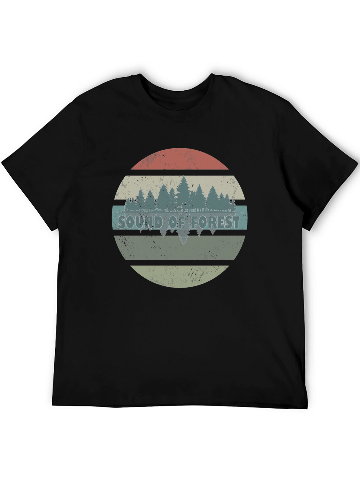 Sound of Forest Graphic Tee - Black