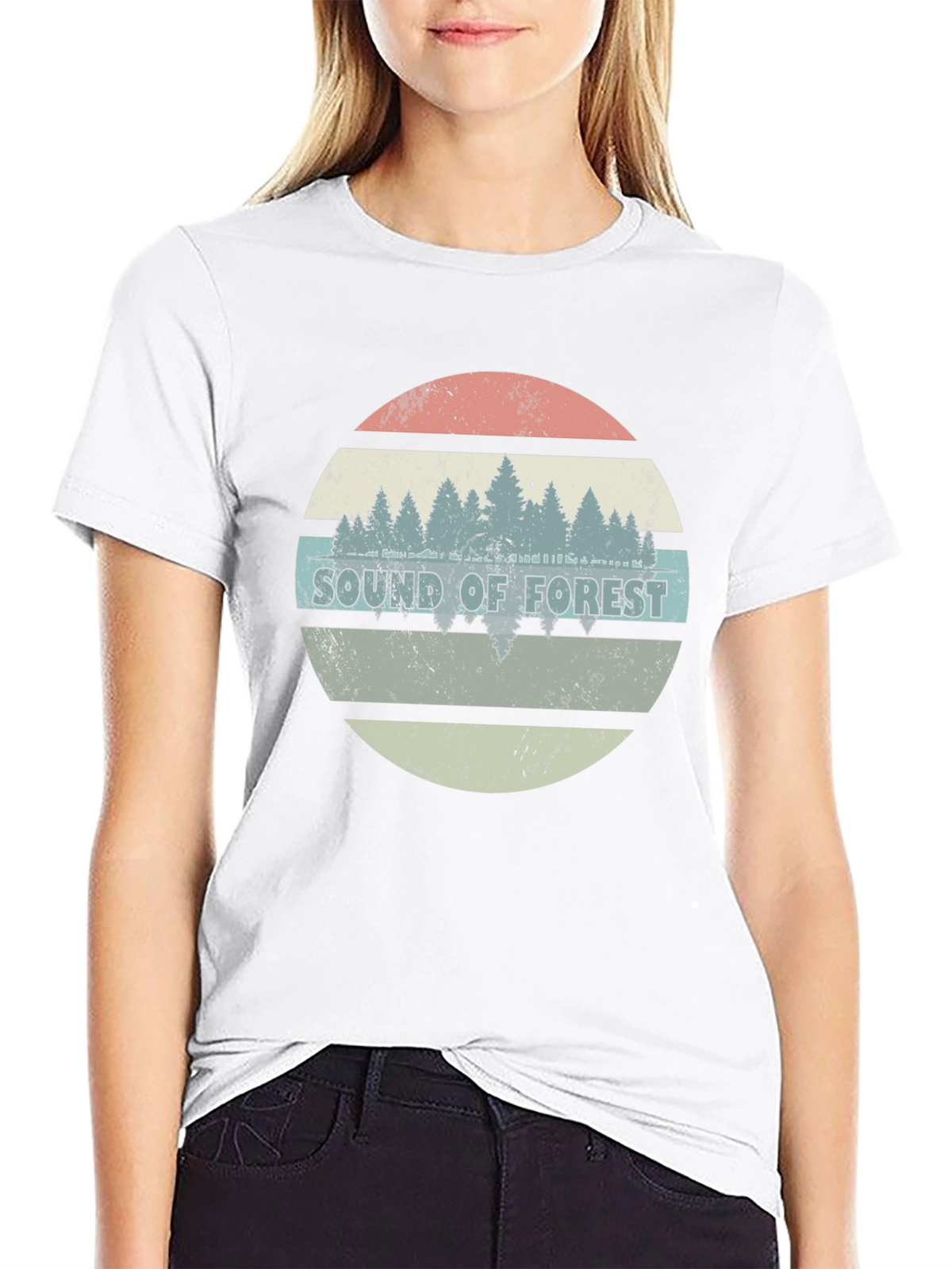 Sound of Forest Graphic Tee - Black