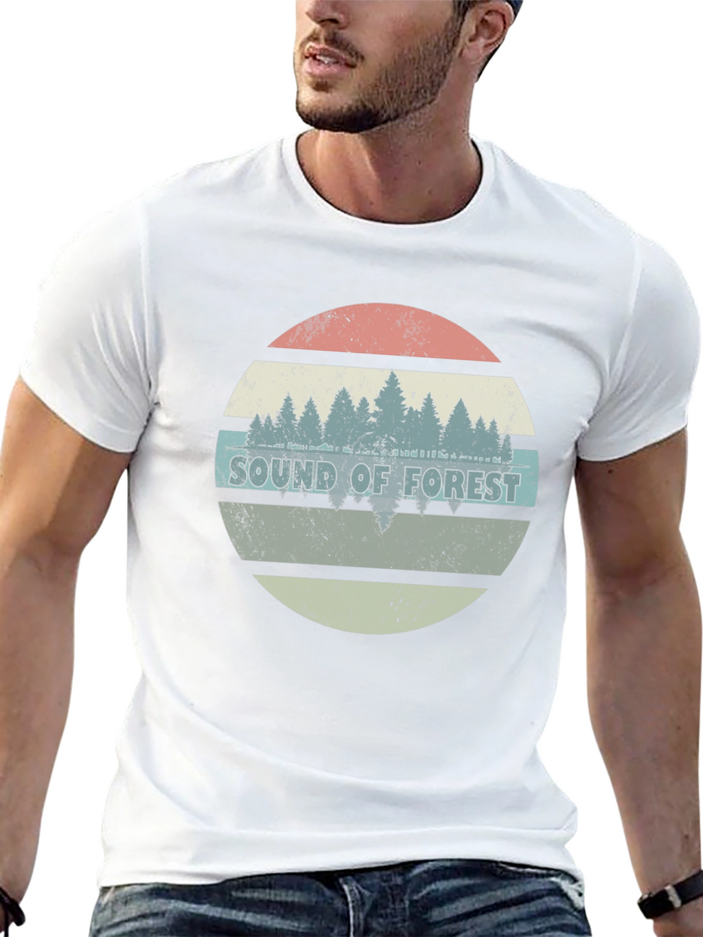 Sound of Forest Graphic Tee - Black