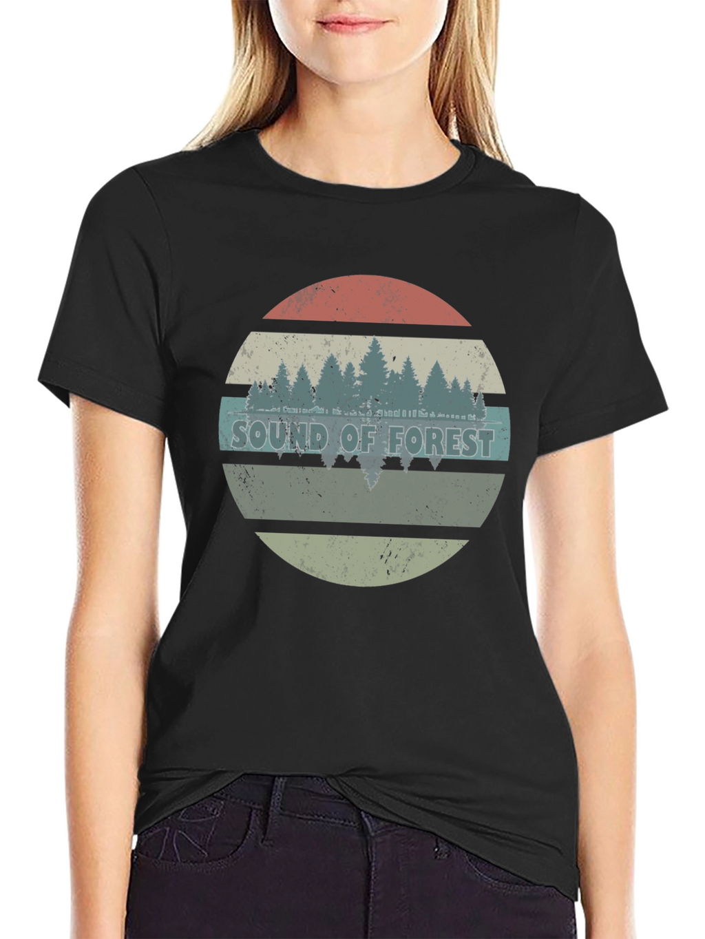 Sound of Forest Graphic Tee - Black