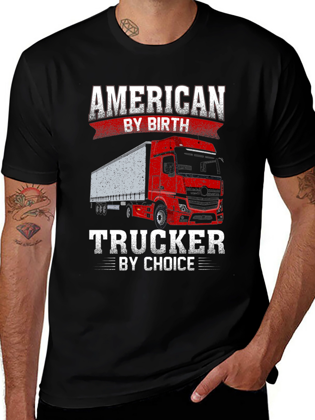 American Trucker T-Shirt - By Birth By Choice