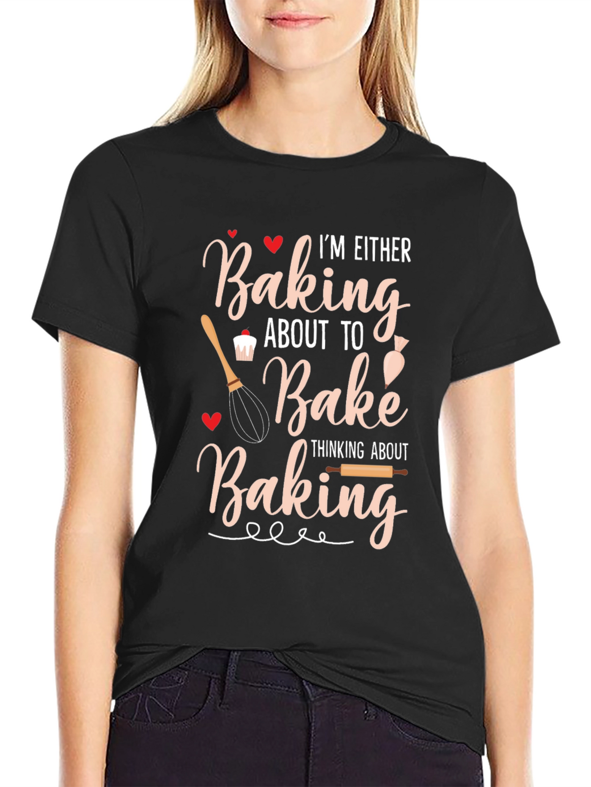 Baking T-Shirt: Baking About to Bake Black