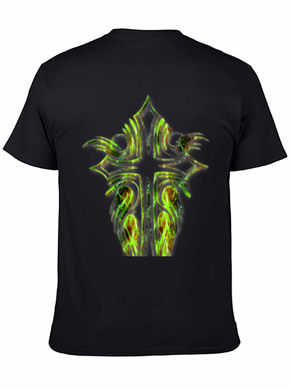Electric Cross Graphic Black Tee