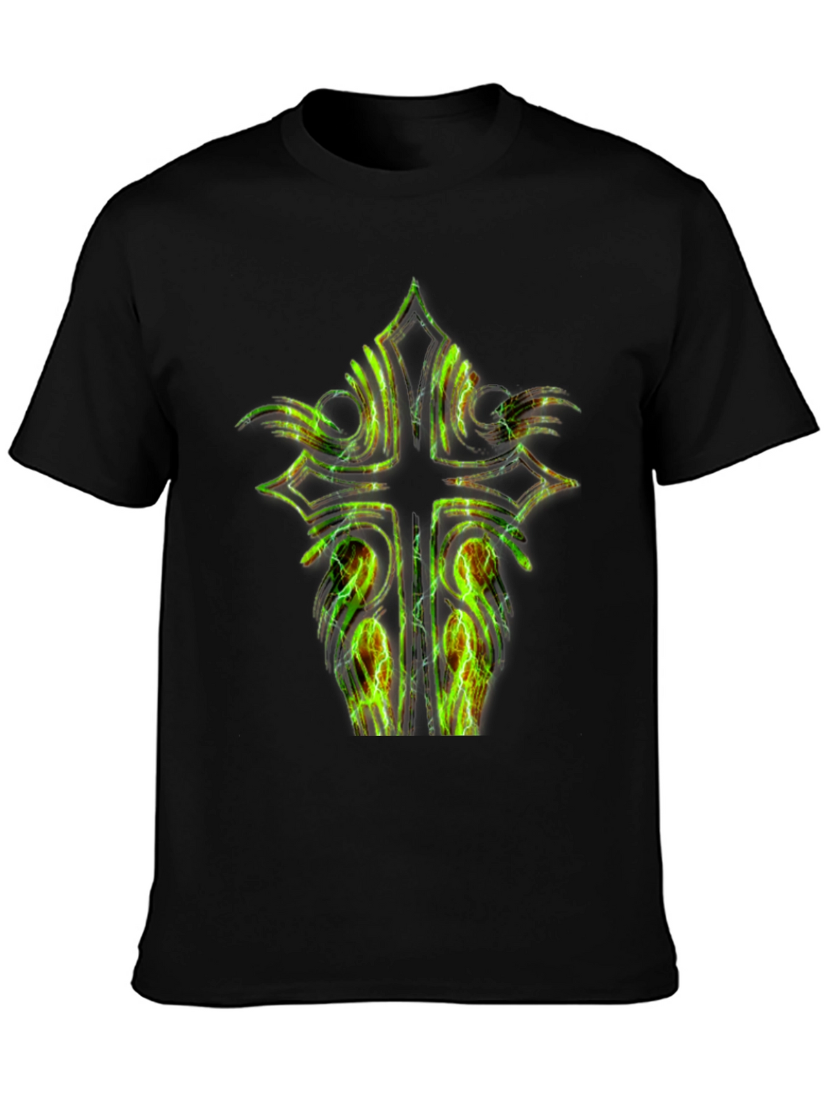 Electric Cross Graphic Black Tee