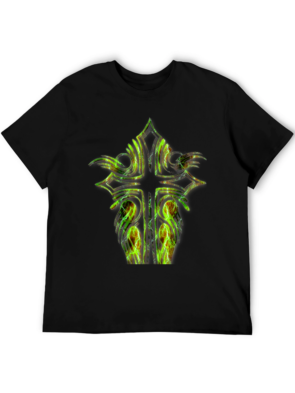 Electric Cross Graphic Black Tee