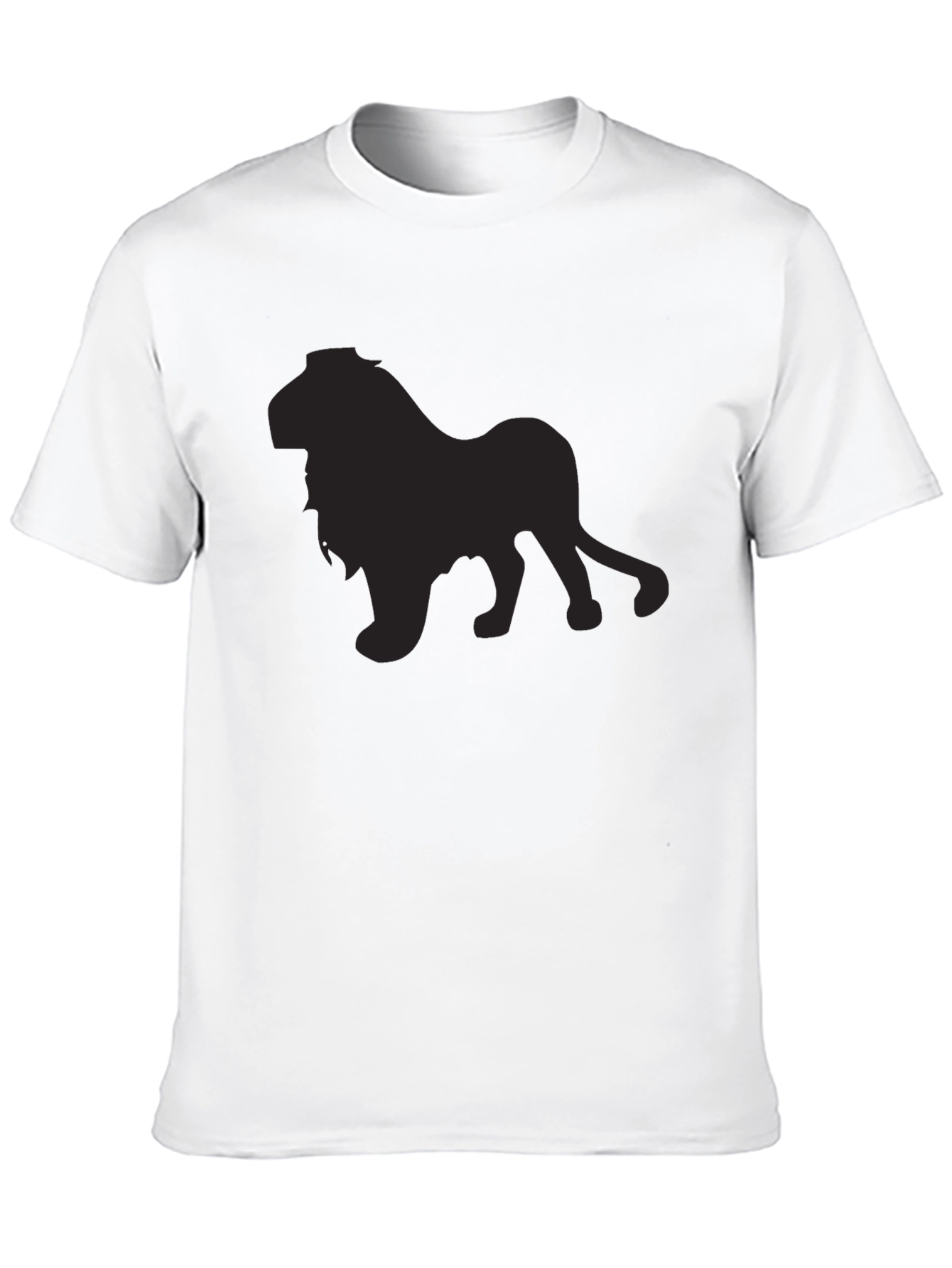 Lion Silhouette Black T-Shirt