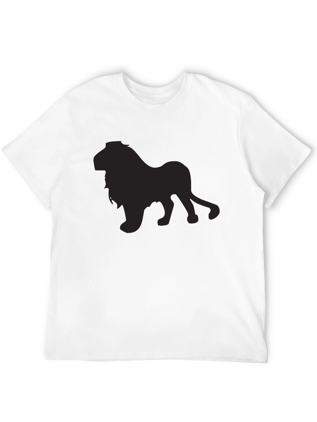 Lion Silhouette Black T-Shirt