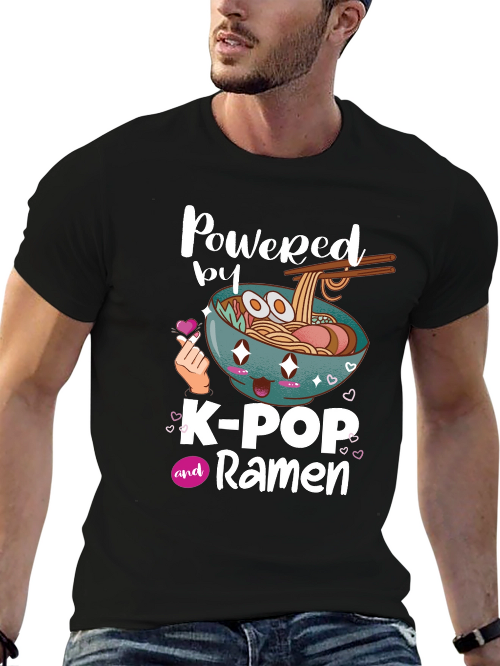 K-Pop and Ramen Graphic T-Shirt