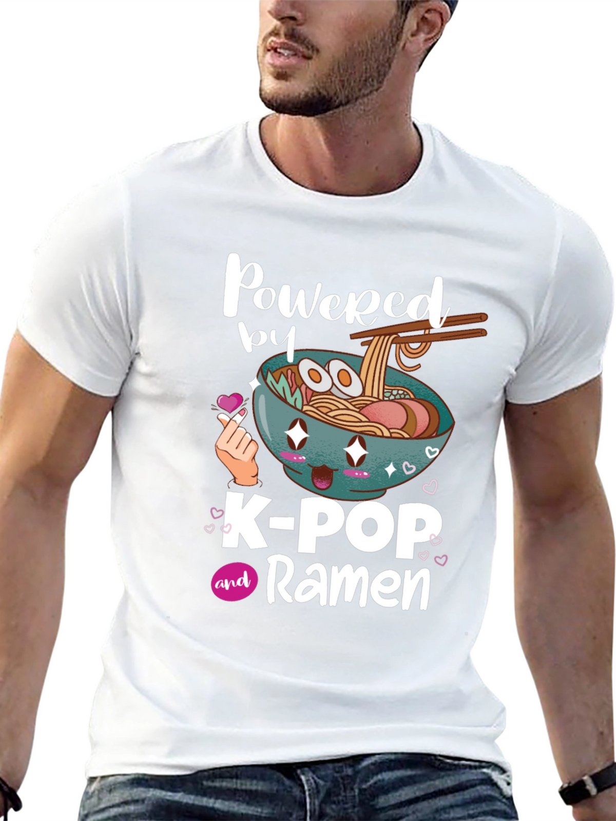 K-Pop and Ramen Graphic T-Shirt