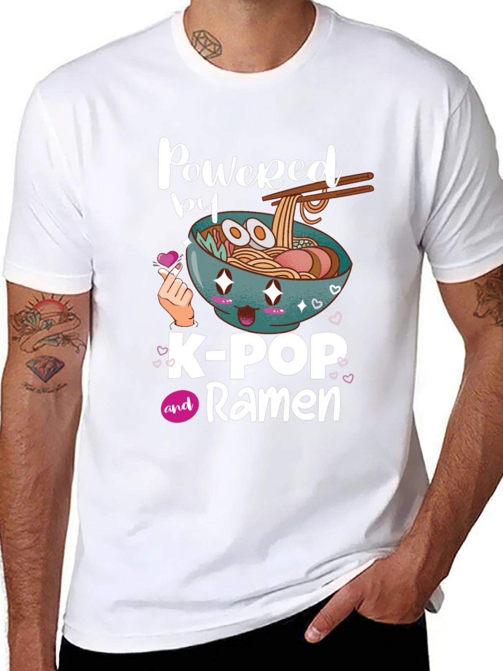 K-Pop and Ramen Graphic T-Shirt