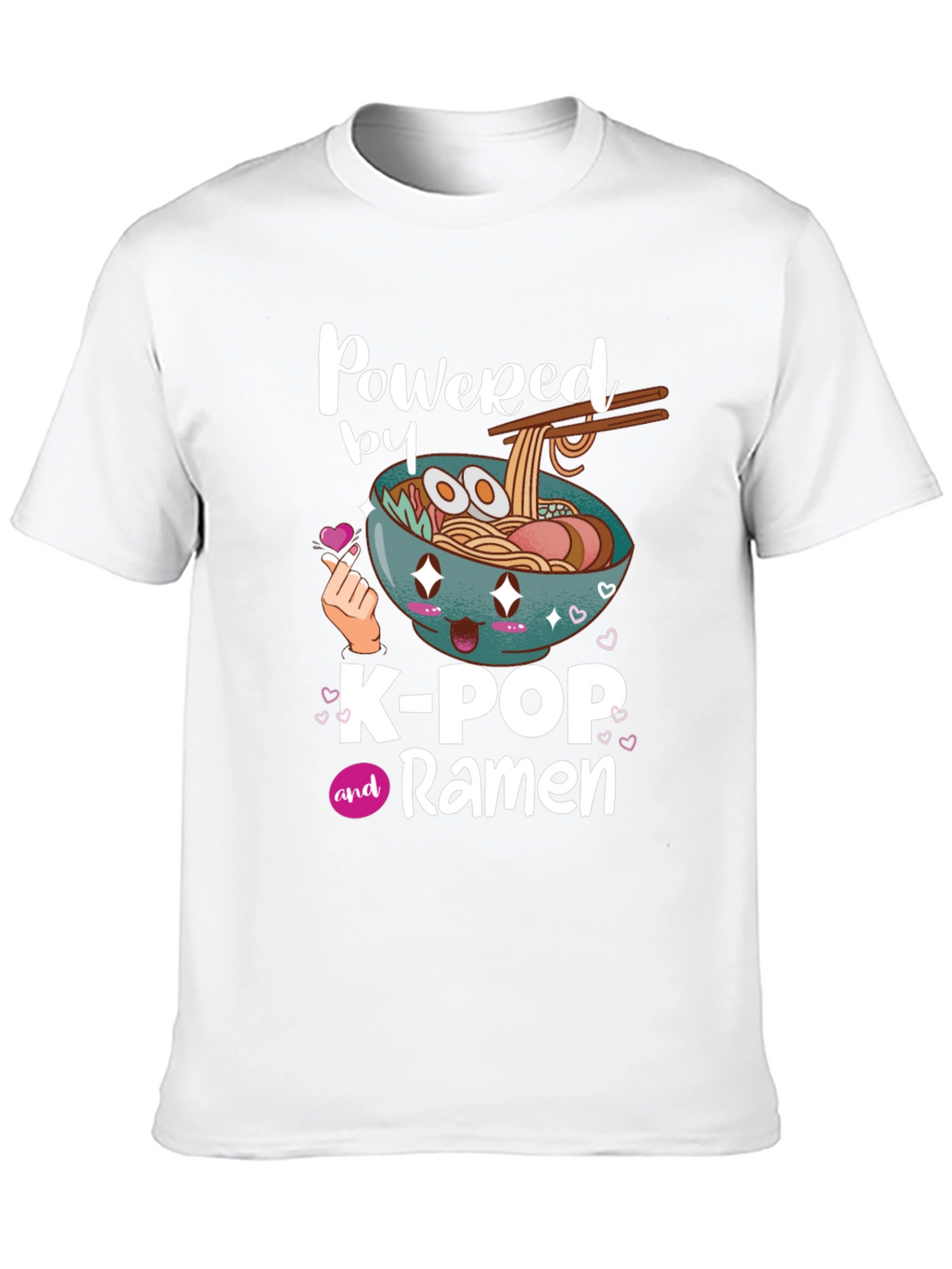 K-Pop and Ramen Graphic T-Shirt