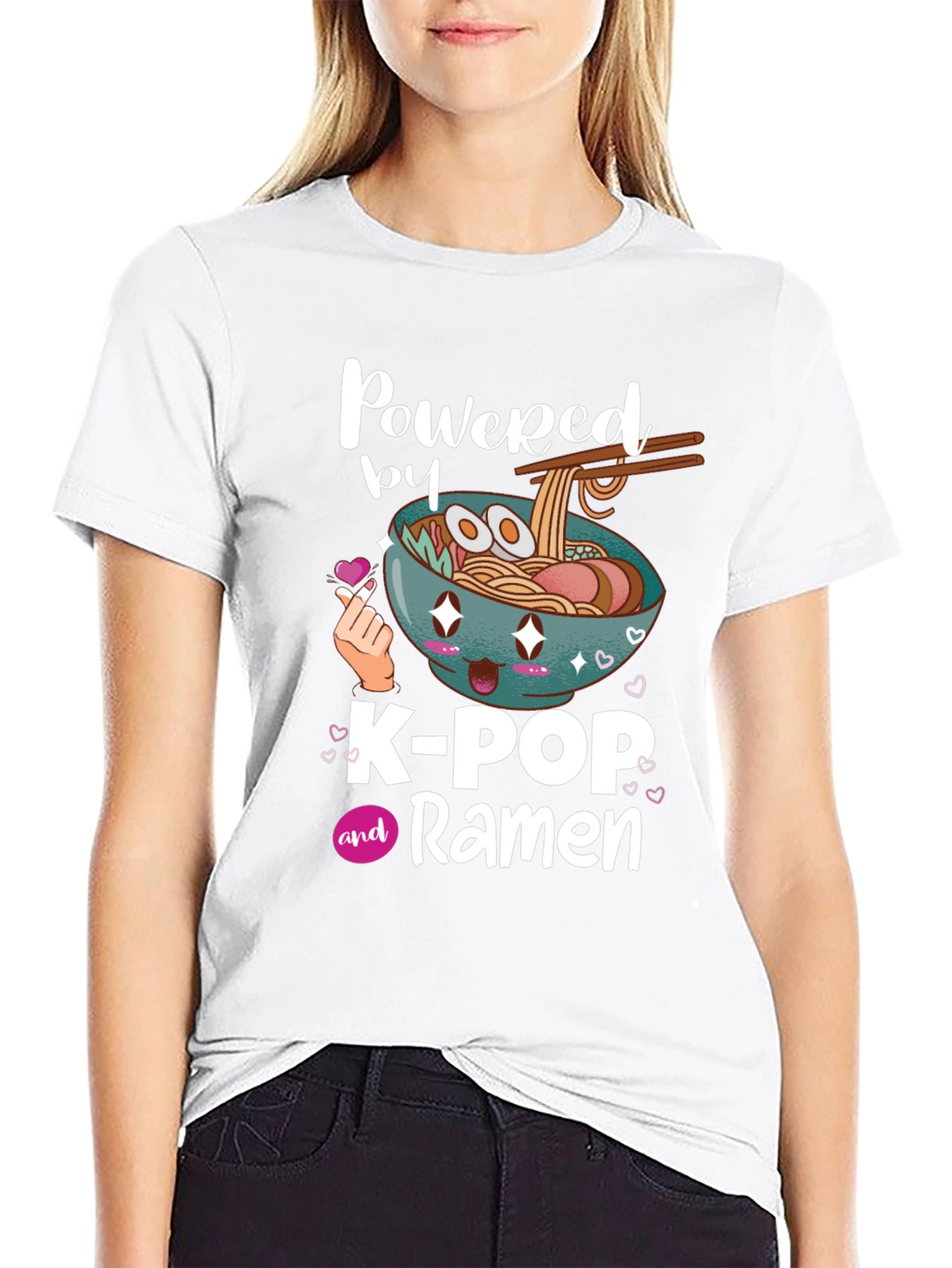K-Pop and Ramen Graphic T-Shirt
