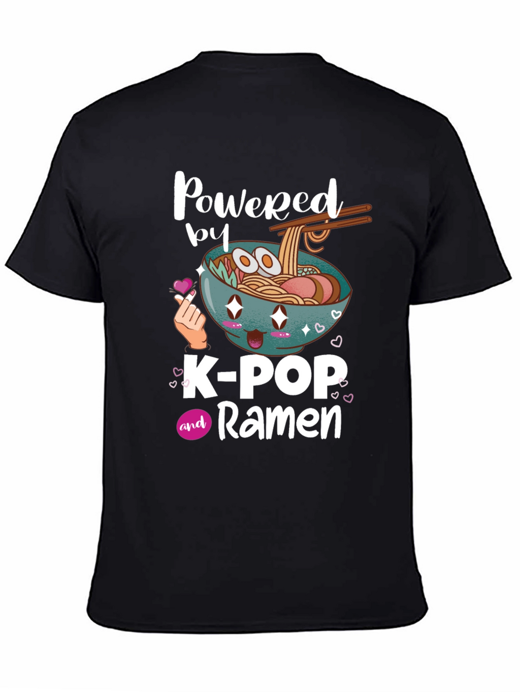 K-Pop and Ramen Graphic T-Shirt