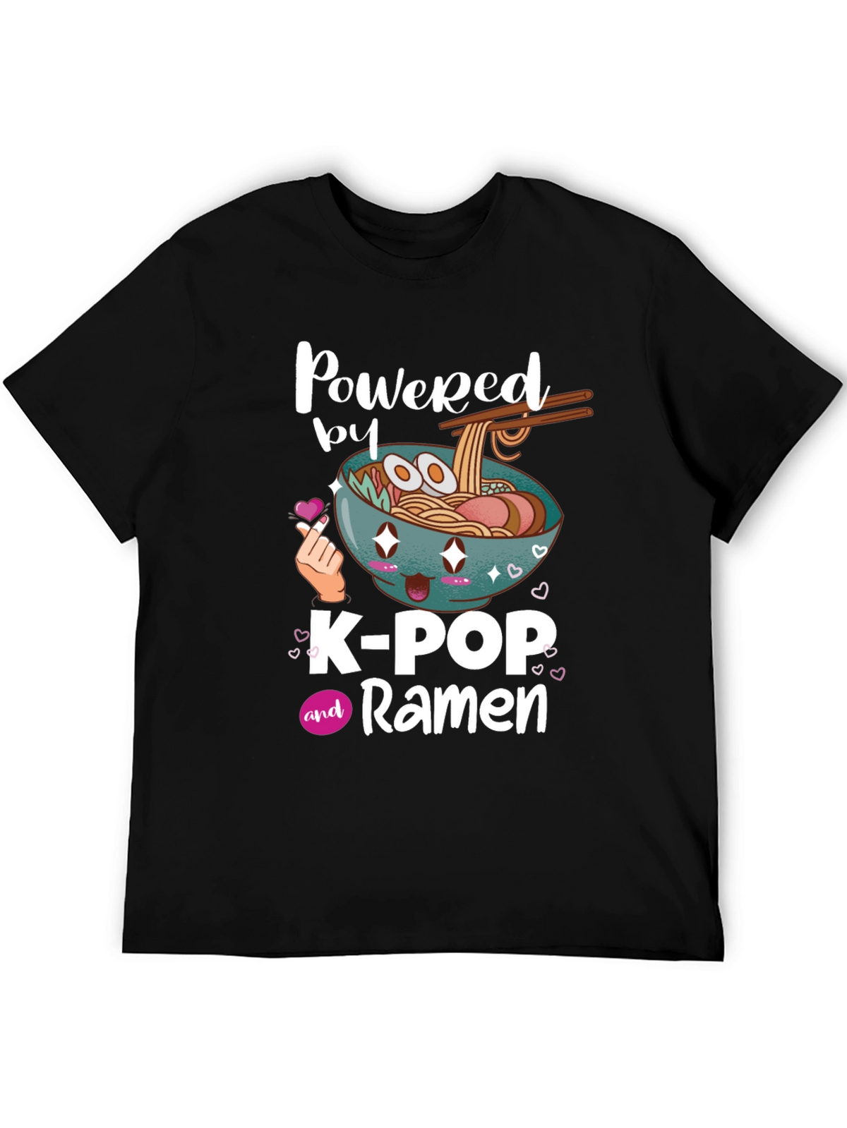 K-Pop and Ramen Graphic T-Shirt