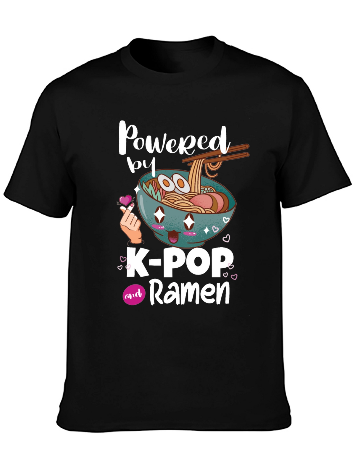 K-Pop and Ramen Graphic T-Shirt
