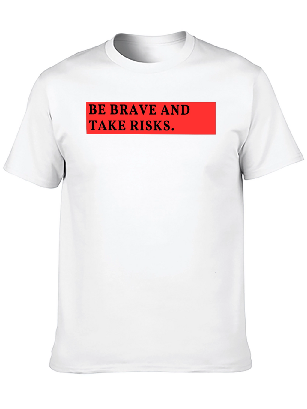 Be Brave & Take Risks Graphic Tee - Black